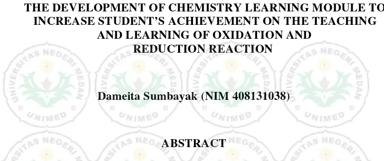 table��= 74.71±7.30), and for cotrol class (��chemistry learning module is able to increase student’s achievement in HG