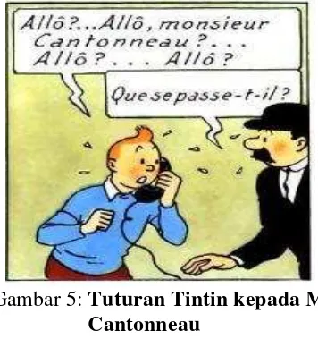 Gambar 5: Tuturan Tintin kepada Monsieur
