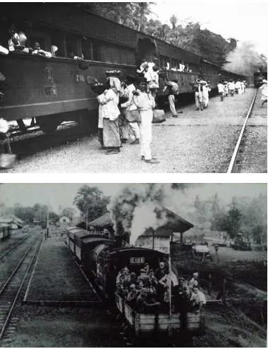 Gambar 10. Kereta Api yang sedang Mengangkut penumpang  