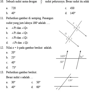 tabel berikut.