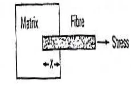 Gambar 2.5.  Skema prinsip pull-out fiber test 