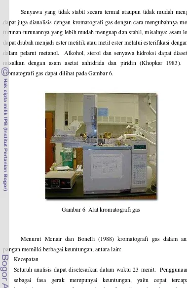 Gambar 6  Alat kromatografi gas 