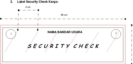 Gambar Label Security Check Bagasi Tercatat 