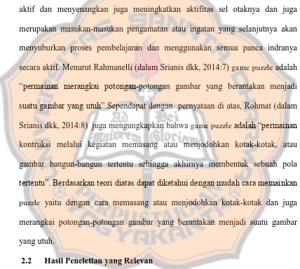 gambar bangun-bangun tertentu sehingga akhirnya membentuk sebuah pola 