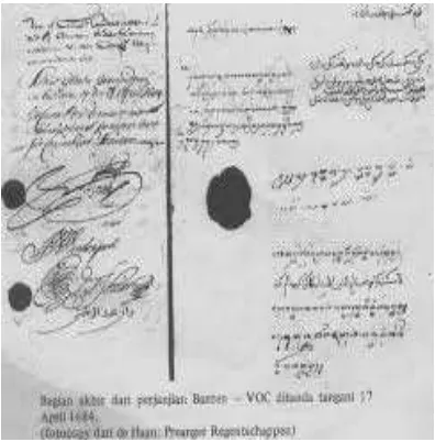 Gambar 2.3: Surat Perjanjian Giyanti 