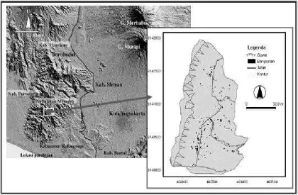 Gambar 1. Wilayah Penelitian, Perbatasan Kabupaten Kulonprogo – Kabupaten Purworejo