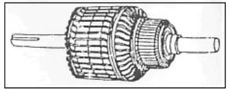 Gambar 1. Konstruksi stator motor DC 