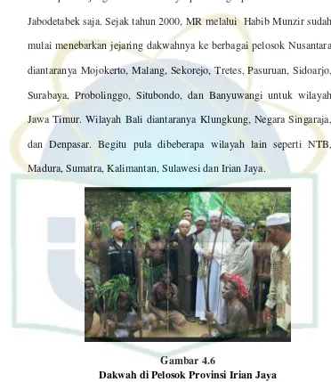 Gambar 4.6 Dakwah di Pelosok Provinsi Irian Jaya 