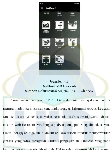 Gambar 4.3 Aplikasi MR Dakwah 