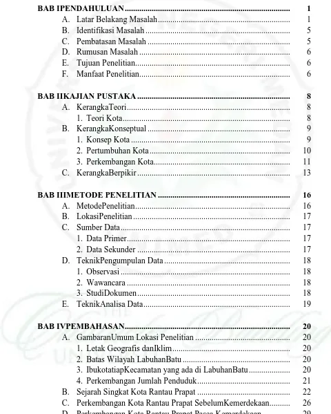 GambaranUmum Lokasi Penelitian ..............................................  1.2. Letak Geografis danIklim ........................................................