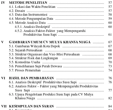 GAMBARAN UMUM CV MULYA KHANSA NIAGA   .............  