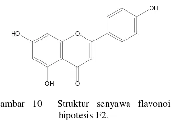 Gambar 10  Struktur senyawa flavonoid 