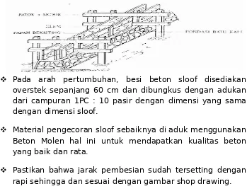 Gambar pengecoran sloof.