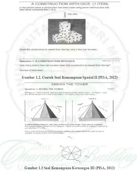 Gambar 1.2. Contoh Soal Kemampuan Spasial II (PISA, 2012) 