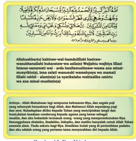 Gambar 15. Doa Iftitah 