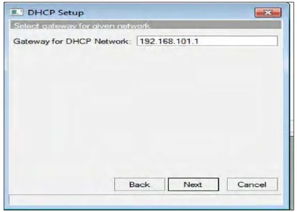 Gambar 4.33 DHCP ip address squid 