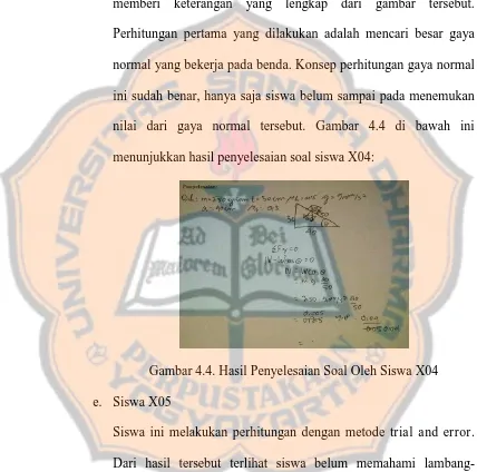 Gambar 4.4. Hasil Penyelesaian Soal Oleh Siswa X04 