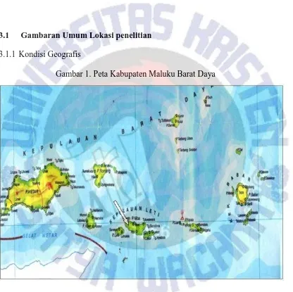 Gambar 1. Peta Kabupaten Maluku Barat Daya 