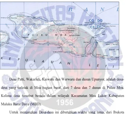 Gambar 2. Peta Pulau Moa 