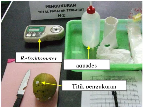 Gambar 16. Peralatan untuk pengukuran TPT buah mangga 