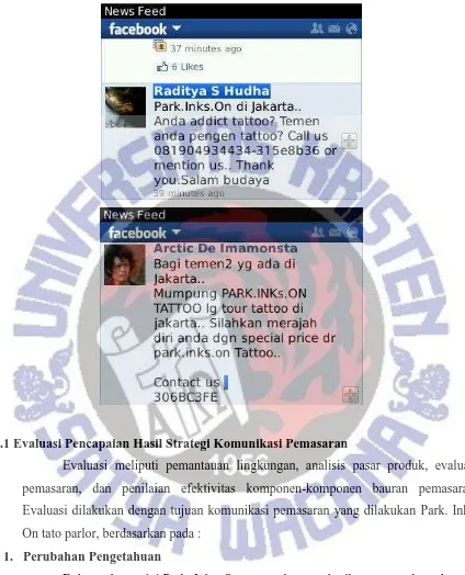 Gambar 11. Contoh Promosi Penjualan Yang Dilakukan Oleh Park.Inks.On Tato Melalui Media Sosial Facebook 