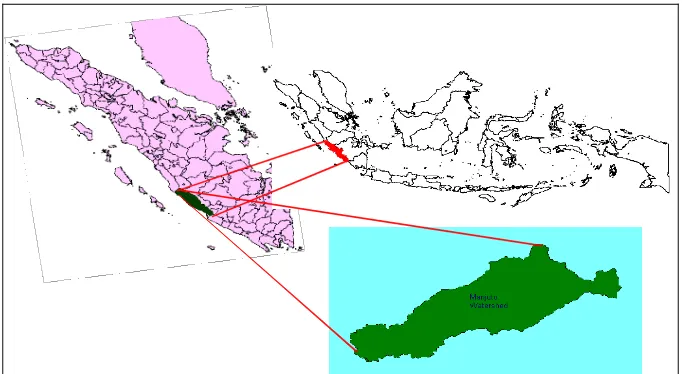 Figure 1. Geographic Location of Manjuto Watershed  