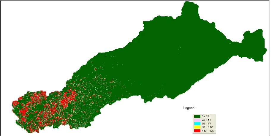 Figure 3. Soil Erosion Map Showing 2009 Annual Erosion Rate 