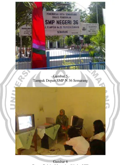 Gambar 5 Tampak Depan SMP N 36 Semarang  