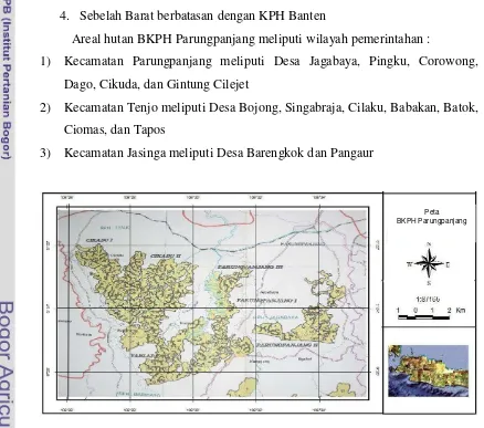 Gambar 2 BKPH Parungpanjang. 