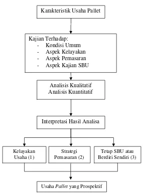 Gambar 8.  Kerangka pemikiran pelaksanaan kajian 