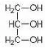 Gambar. II. 1.2.1.  Struktur kimia gliserol 