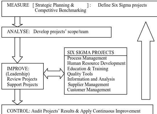 Figure 1. Six Sigma framework for SMEs 
