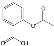 Gambar 1. Struktur Kimia dari Asam Asetilsalisilat (Clarke, 2005)