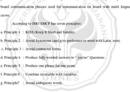 Table 2.1 Spelling Standard Marine Communication Phrases 