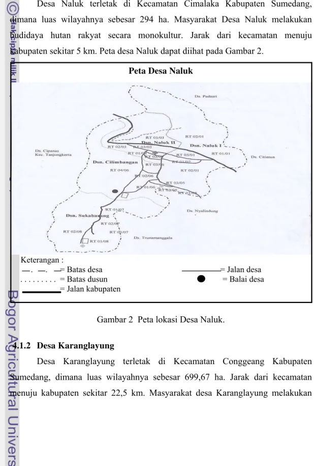 Gambar 2  Peta lokasi Desa Naluk. 