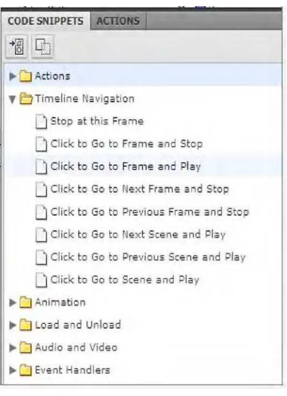 Gambar 2. 7 Panel Code Snippet 