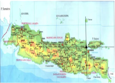 Gambar 2.2 Peta Pulau Jawa 