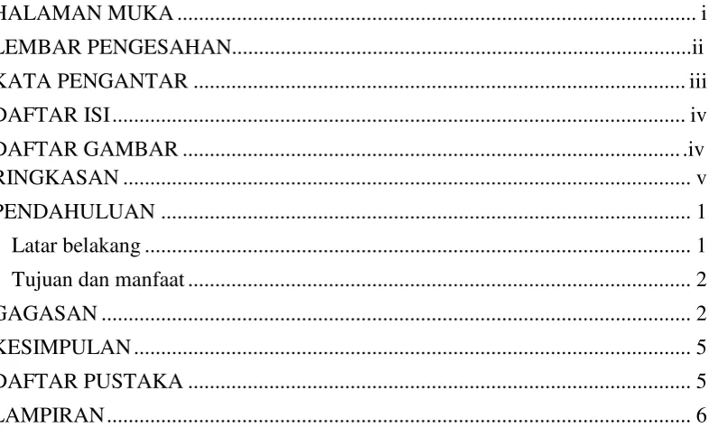 Gambar 1. System pengolahan air dengan eceng gondok………............................4 