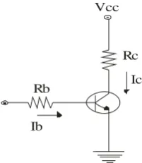 Gambar 6. Rangkaian saklar transistor 