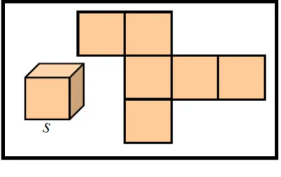 Gambar 2.3 Kotak 1 berbentuk kubus dengan panjang rusuk 15 cm 
