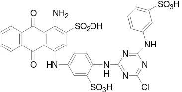 Gambar 5 Struktur biru cibacron.
