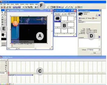 Gambar 3. Tampilan Macromedia Director MX 2004