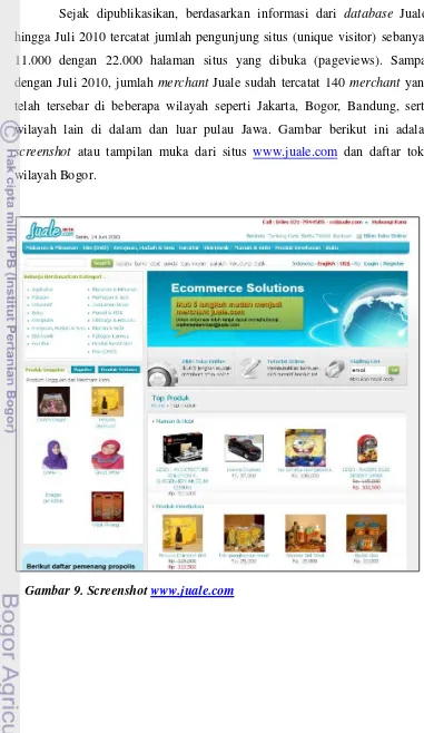 Gambar 9. Screenshot www.juale.com  