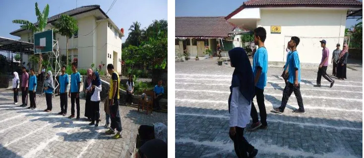 Gambar Kegiatan Lomba Pecah Air dalam Rangka Memperingati HUT  RI yang diikuti oleh Siswa Kelas Kecil di SLB Negeri 1 Sleman 