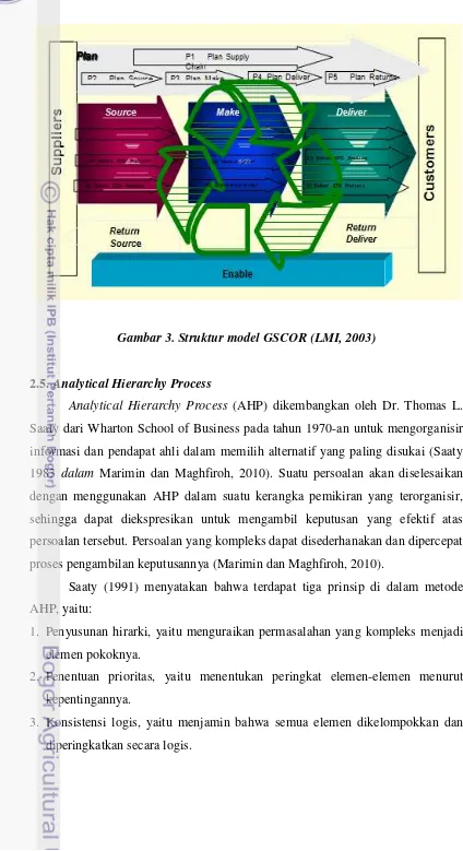 Gambar 3. Struktur model GSCOR (LMI, 2003) 