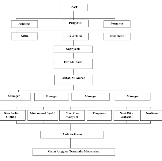 Gambar II. Struktur BMT Bina Mitra Madiri86 