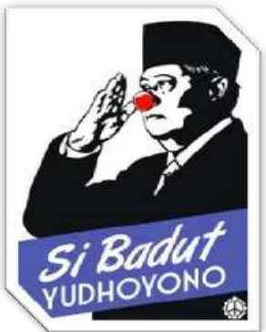 Gambar 3.2 Poster Susilo Bambang Yudhoyono (sumber : F:/Si Badut Yudhoyono _ ANTI-TANK.htm) 