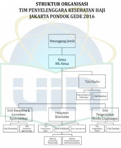 Gambar 3.2Struktur Organisasi Tim Penyelenggara Kesehatan Haji Jakarta