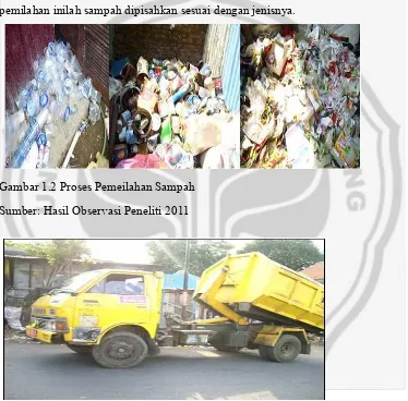 Gambar 1.2 Proses Pemeilahan Sampah 