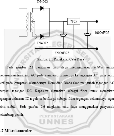 Gambar 2.1 Rangkaian Catu Daya V 